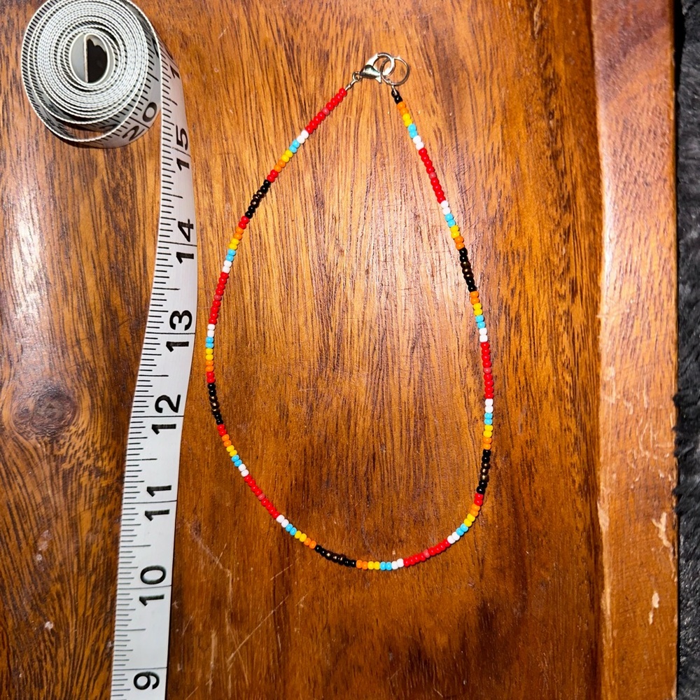 Southwest Design Seed Bead Necklace & Bracelet